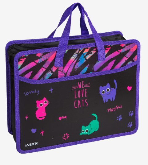 Папка для тетрадей, ИЗО и технологии 'deVENTE. Funny Cats A4 (33,5x26x10 см), 8057546