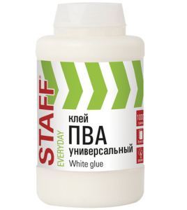 Клей ПВА "STAFF", 1000 гр, 606431