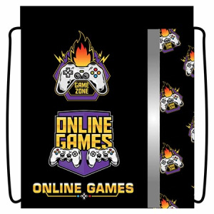 Сумка для сменной обуви "GAME ZONE", со светоотражающей полосой, СДС-33