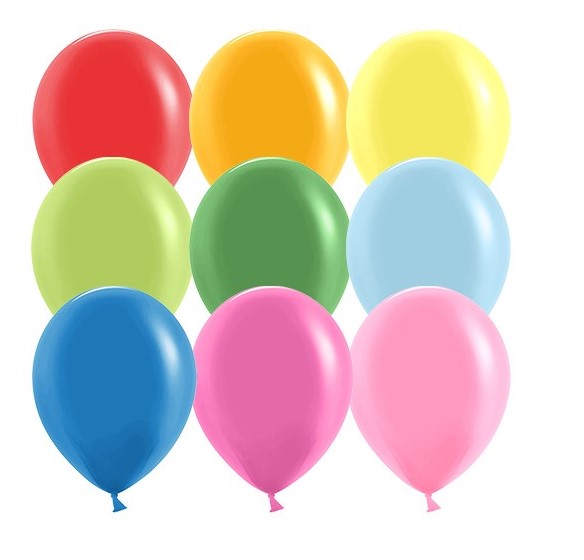 Набор воздушных шаров, 5';13 см, ассорти, пастель, (100 шт;уп), 605100