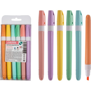 Набор маркеров-выделителей "deVENTE.Pastel", (6 шт/уп), цвета ассорти, 5045341