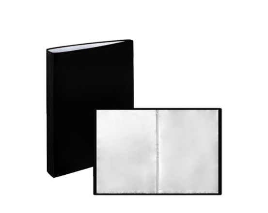 Папка 100 файлов 'KWELT' , А4 , черная , пластик 0,5 мм, КР-000528