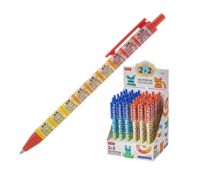 Ручка шариковая автоматическая "Hatber.Таблица умножения", 0,7 мм , дизайн ассорти , BP_075651