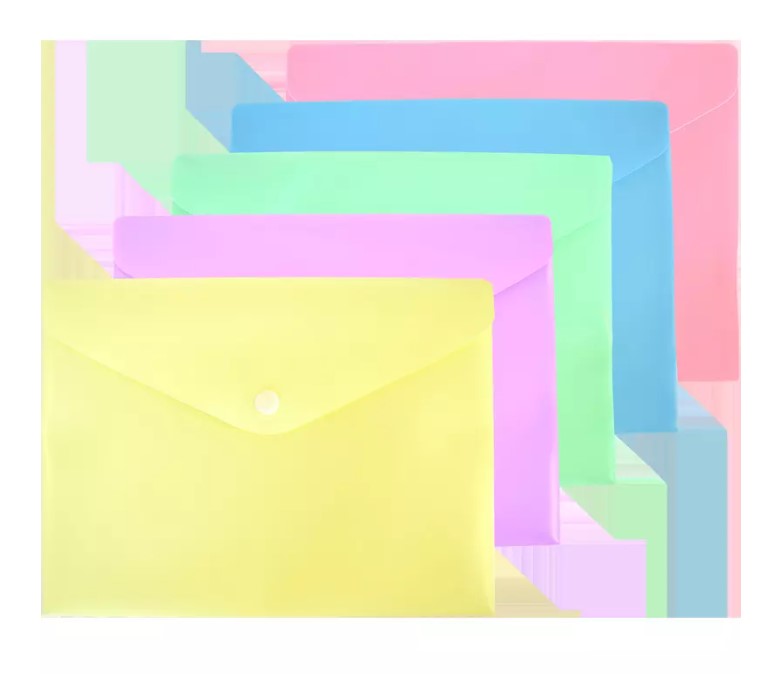 Папка-конверт на кнопке 'deVENTE. Pastel' A5 (240x180 мм) 180 мкм, непрозрачная, 3071342