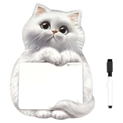 Магнитная доска c полем для рисования и письма 190х280 мм, мелованная бумага, 69334