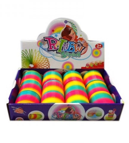 Пружинка-радуга в дисплее уп-12 шт в кор,E581-H60115