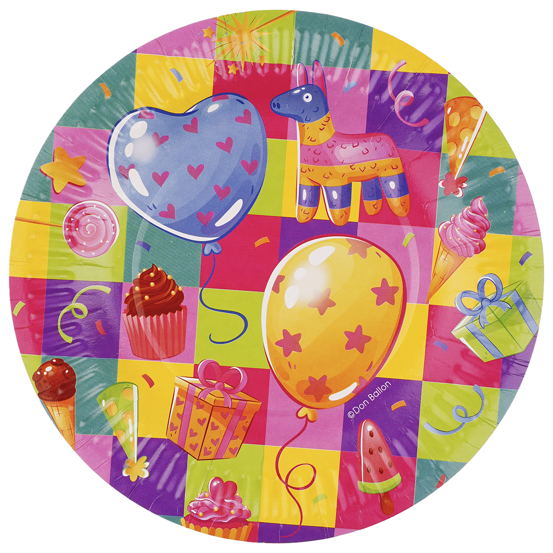 Набор тарелок 7';18 см, Яркий праздник, (6 шт;уп), 77525