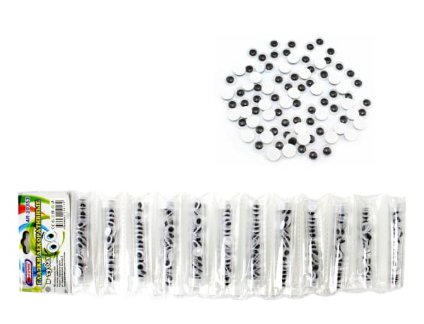 Глазки декоративные в тубах, подвижные, (12 шт;уп), AR-10353