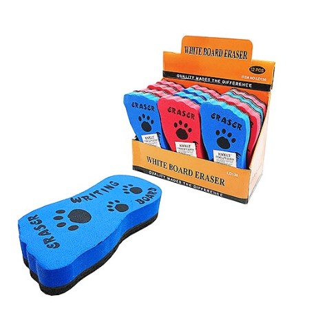 Губка для доски 'KWELT', 14х3,5х6 см, с держателем, магнитная, цвет - ассорти, К-2105;К-2103