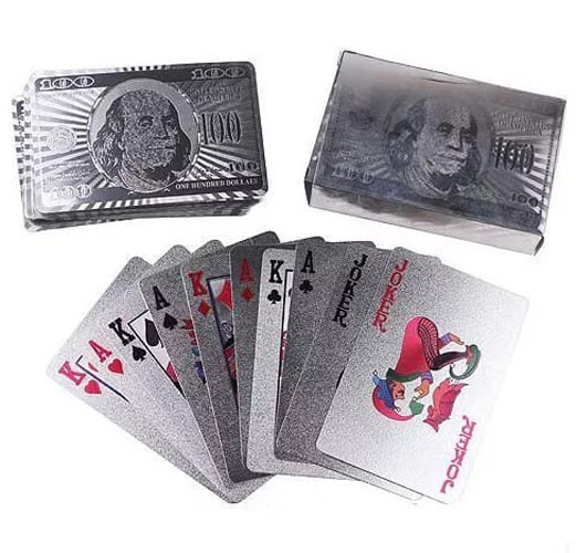 Карты игральные MILAND сереб. 54 шт. Блеск (57 x 88 мм.) арт. ИН-5916