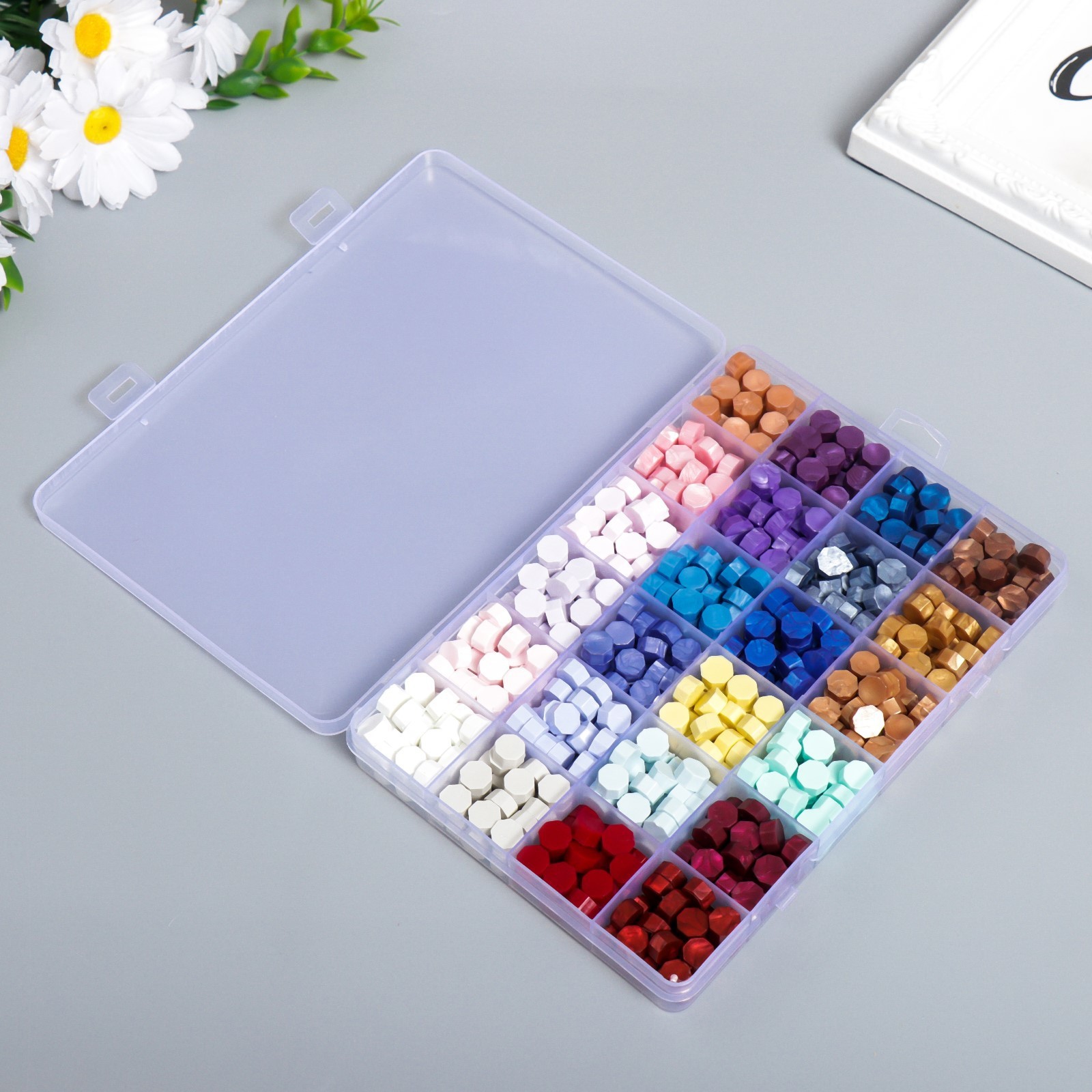 Набор сургуча, Светлые и темные цвета, в наборе 24 цв. 7432093