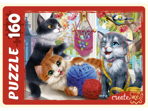 ПАЗЛЫ 160 элементов. ПРИКЛЮЧЕНИЯ КОТЯТ №2 (Арт. ПУ160-2905)