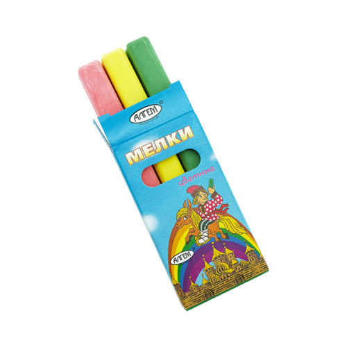 Мел для асфальта цветной, Алгем, (3 шт;уп), 311686