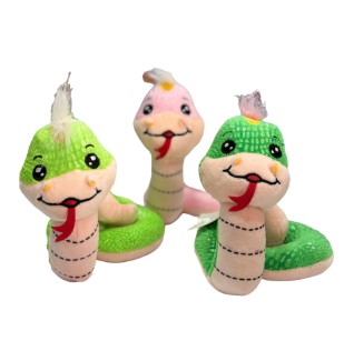 Мягкая игрушка на липучке, 'Змея', L-14-14 см