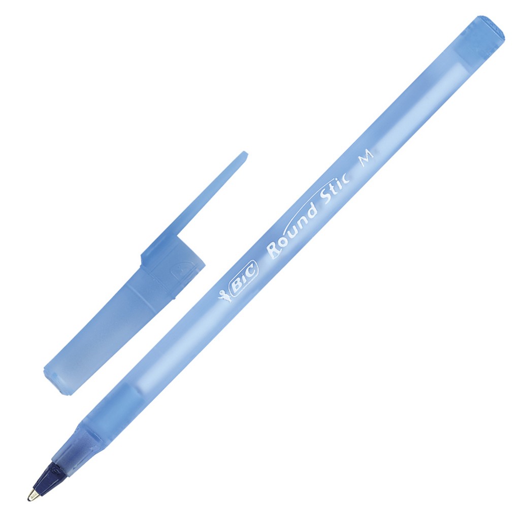 Ручка шариковая Bic 'Round Stic' синяя, 1.0 мм., корпус матов., 921403;512906;143977