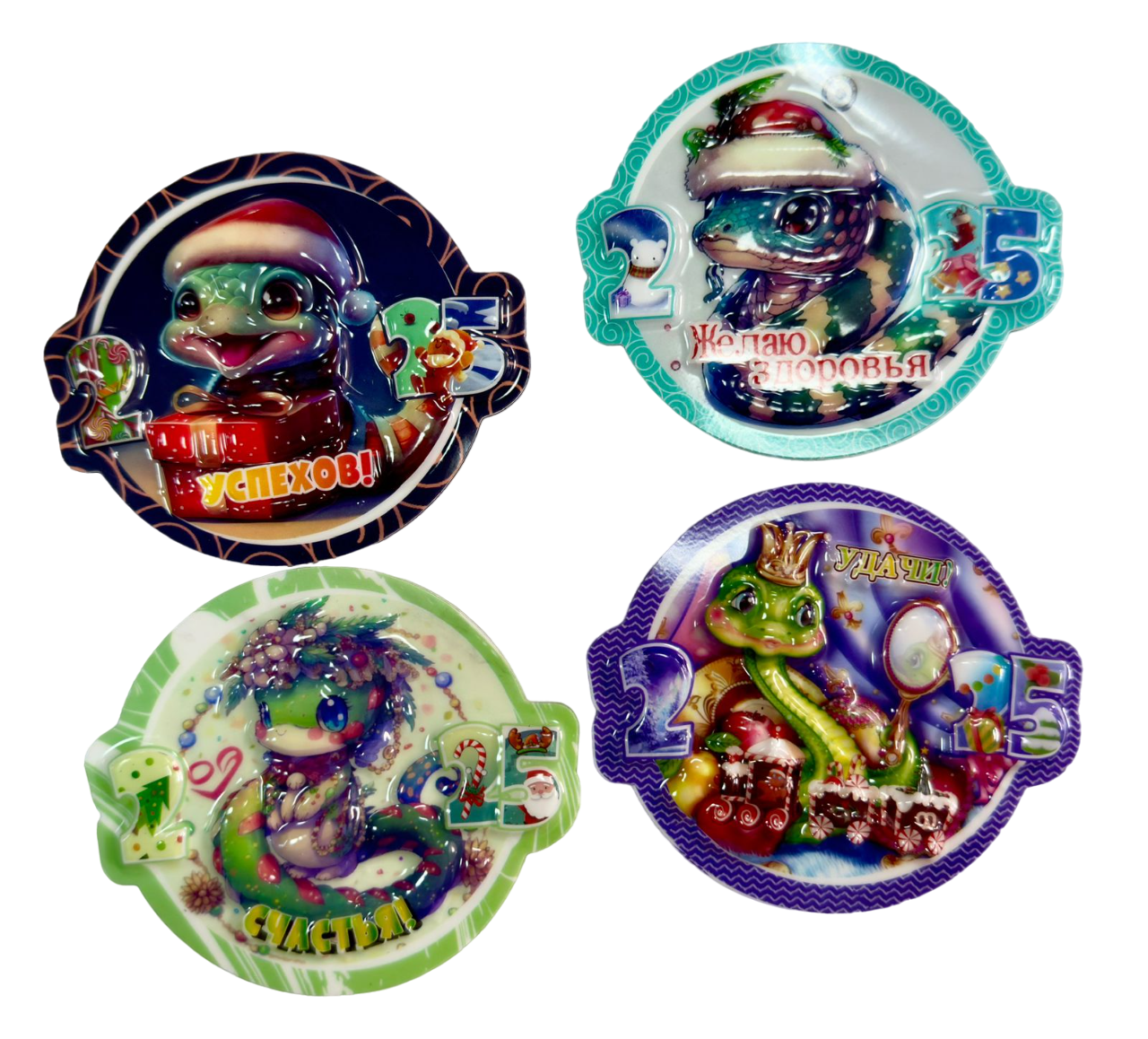 Новогодний магнит, символ года 2025, BH-5