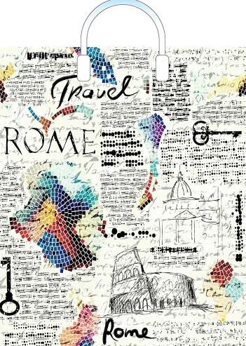 Пакет ПЭ с пластмассовыми ручками 38х45+3см (90) (Газета), ПЛР51789