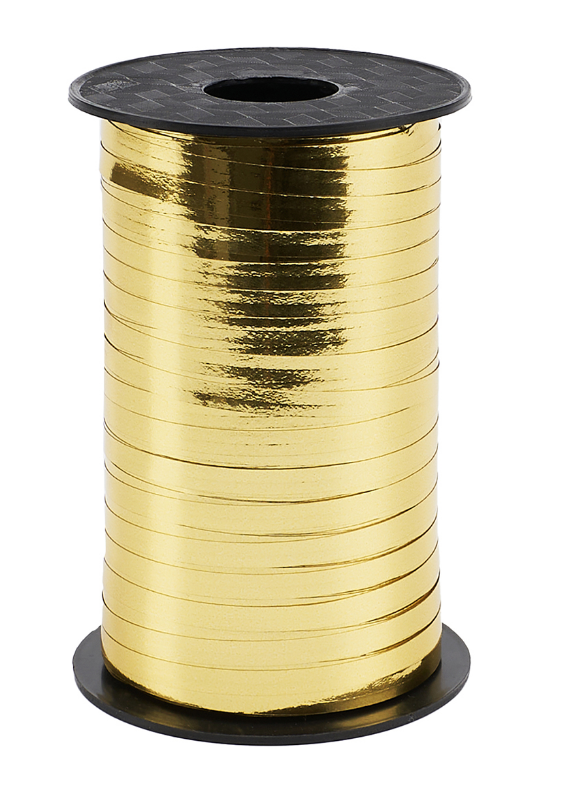 Лента полипропиленовая (0,5 см х 250 м) Светлое золото, Металлик, 1 шт, 6231068