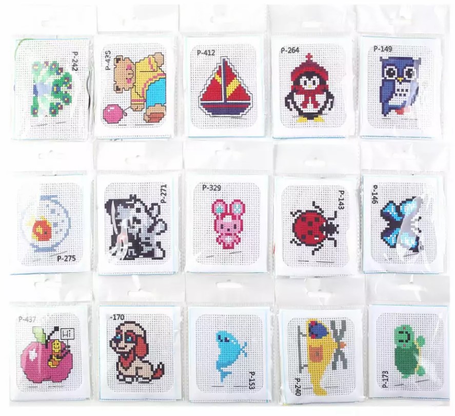 Набор для вышивания крестом 8 х 10 см, в ассортименте , M-11891