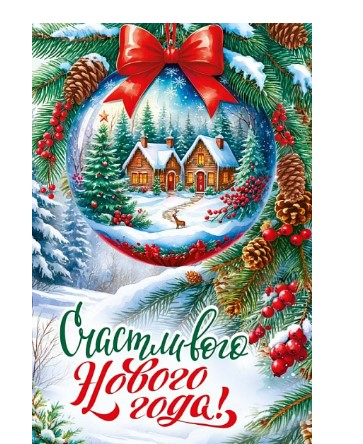 Открытка Счастливого нового года, 7.0000875