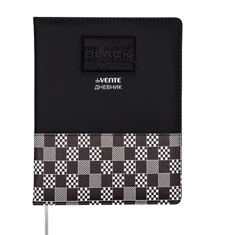 Дневник 'deVENTE. TOTAL BLACK' универсальный блок, 48 листов, белая бумага 80 г;м², 2020440