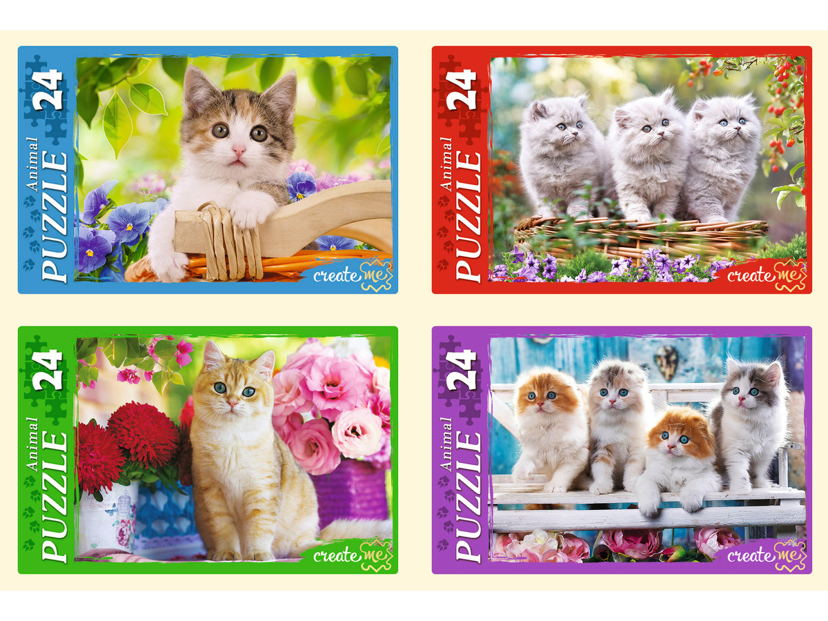 ПАЗЛЫ 24 элемента. ОЧАРОВАТЕЛЬНЫЕ КОТЯТА №2, П24-4684